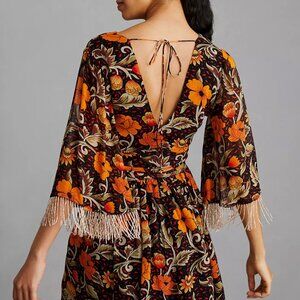 Verb by Pallavi Singhee Fringed Mini Dress